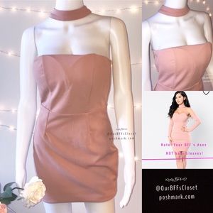 🆕<Fashion Nova> Mauve Choker Dress